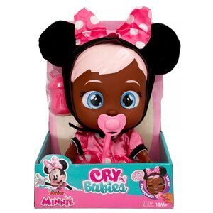Disney Cry Babies Minnie Mouse Baby Doll, Pink, 12" NEW